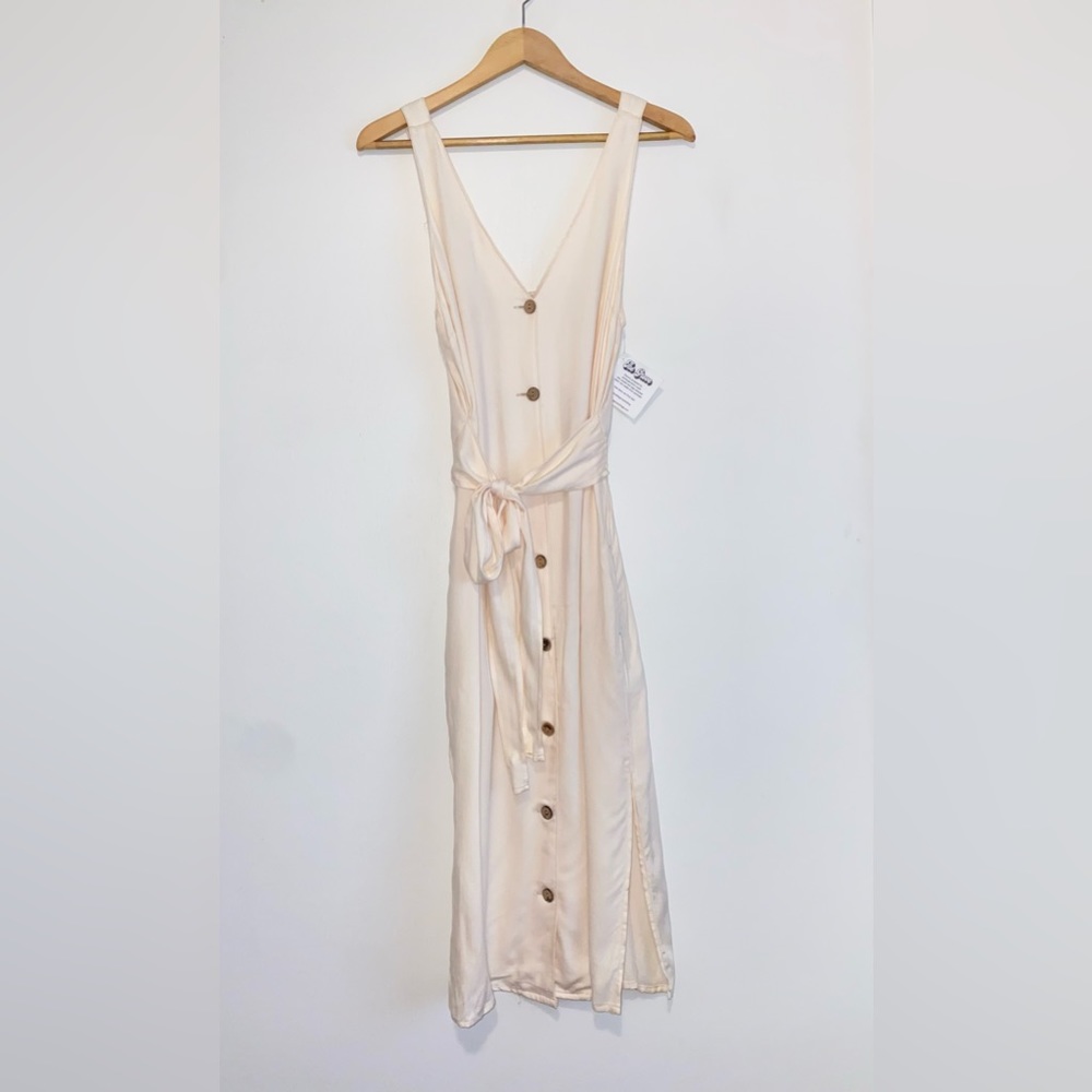 Button Up Neutral Dress